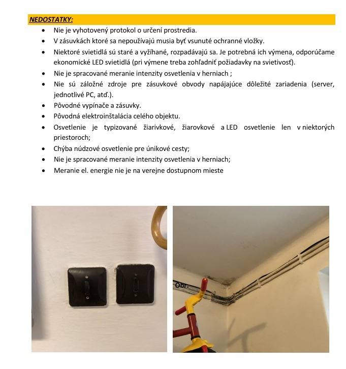 Foto: Súhrnná technická správa MŠ Záhradná, 2020